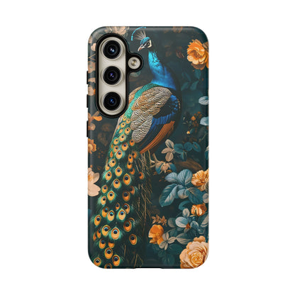 Peacock Phone Case - Elegant Floral Design, Tough Case for Protection, Unique Gift for Nature Lovers, Stylish Accessory, Eco-Friendly