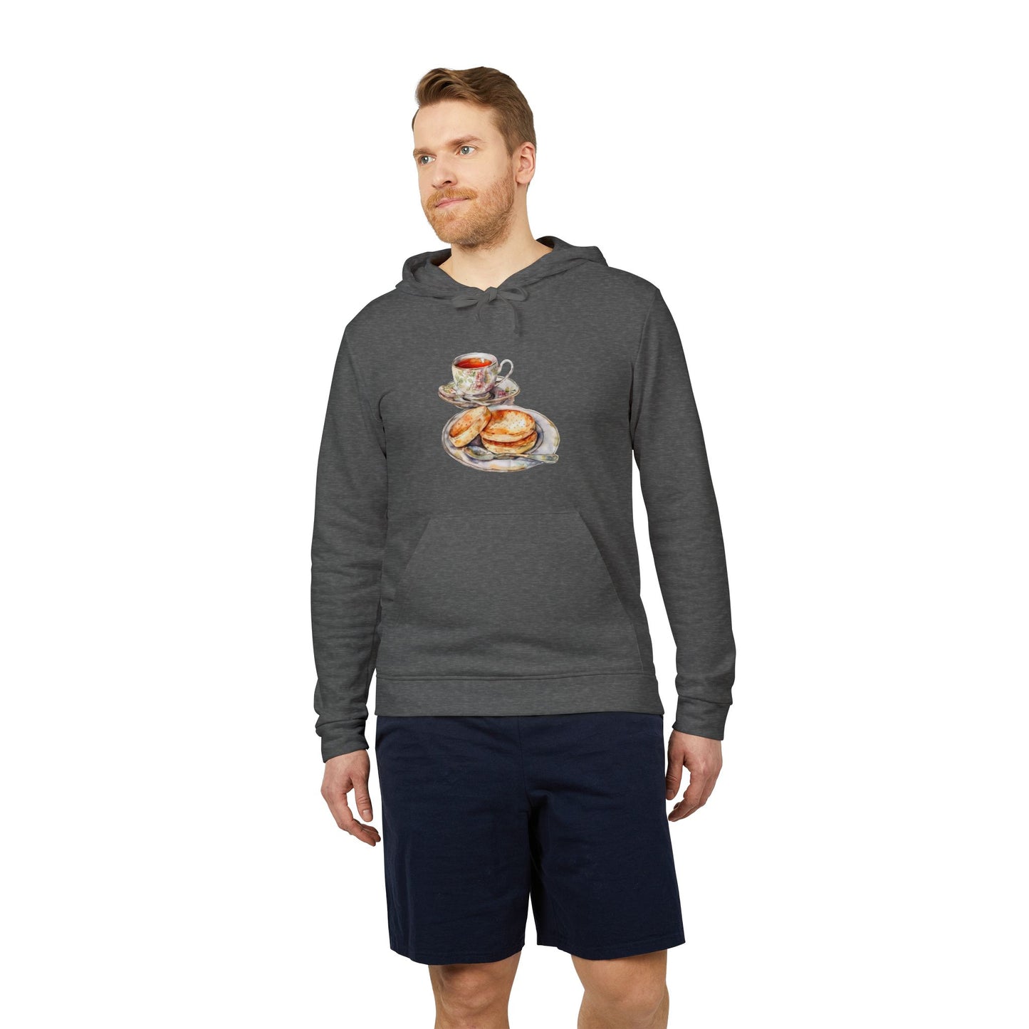 adidas Unisex Fleece Hoodie - British Royal Breakfast