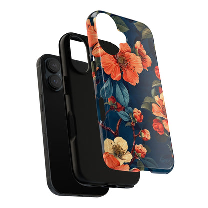 Floral iPhone Case, Tough Cases, Flower Phone Protector, Floral Design, Spring Gift, Phone Cover