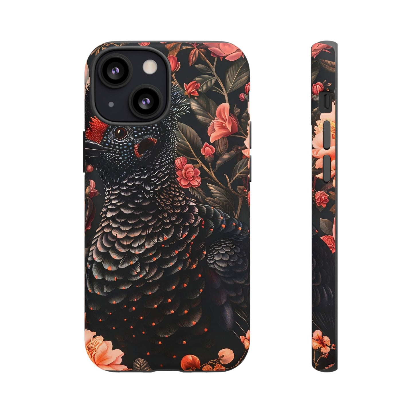 Tough Cases: Floral Design Phone Case, Stylish Protection for Your Phone, Unique Gift for Bird Lovers, Vibrant Floral Art, [...]