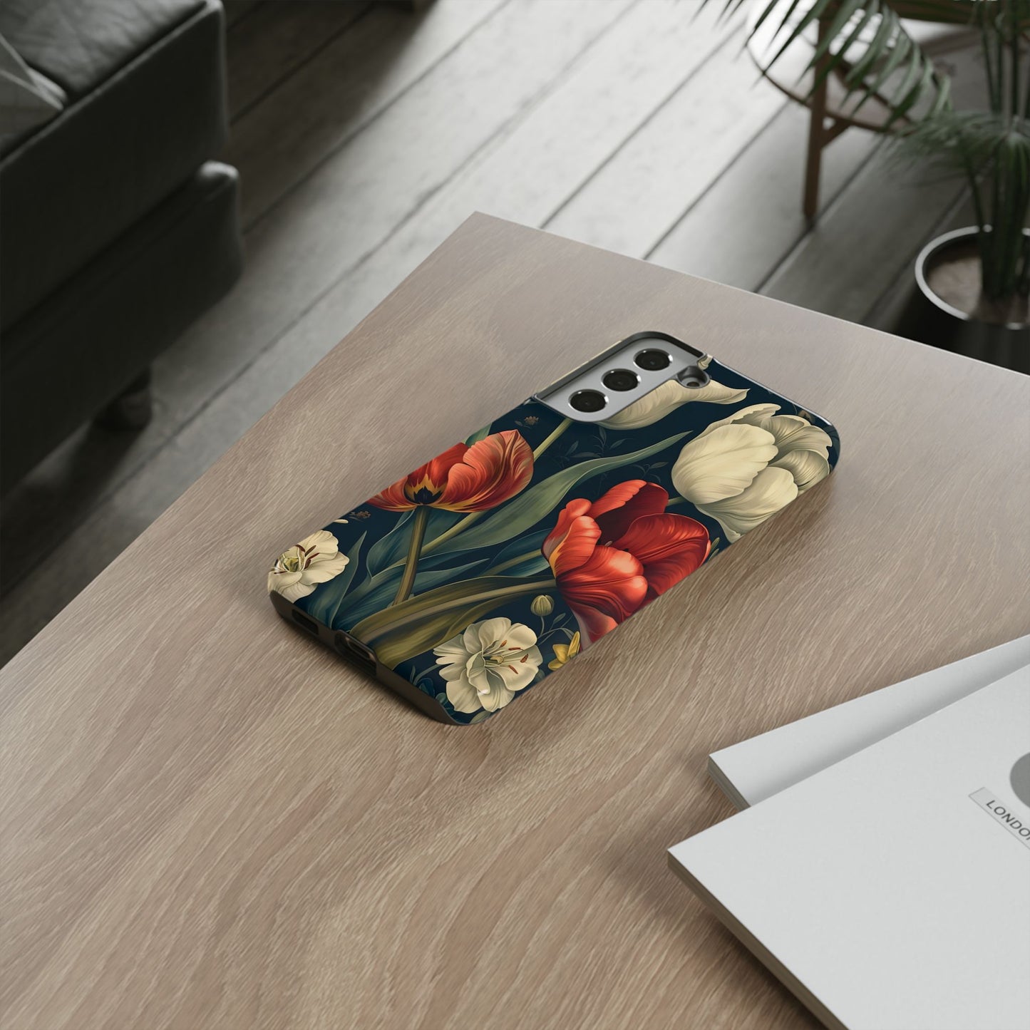 White Flower Tough Cases