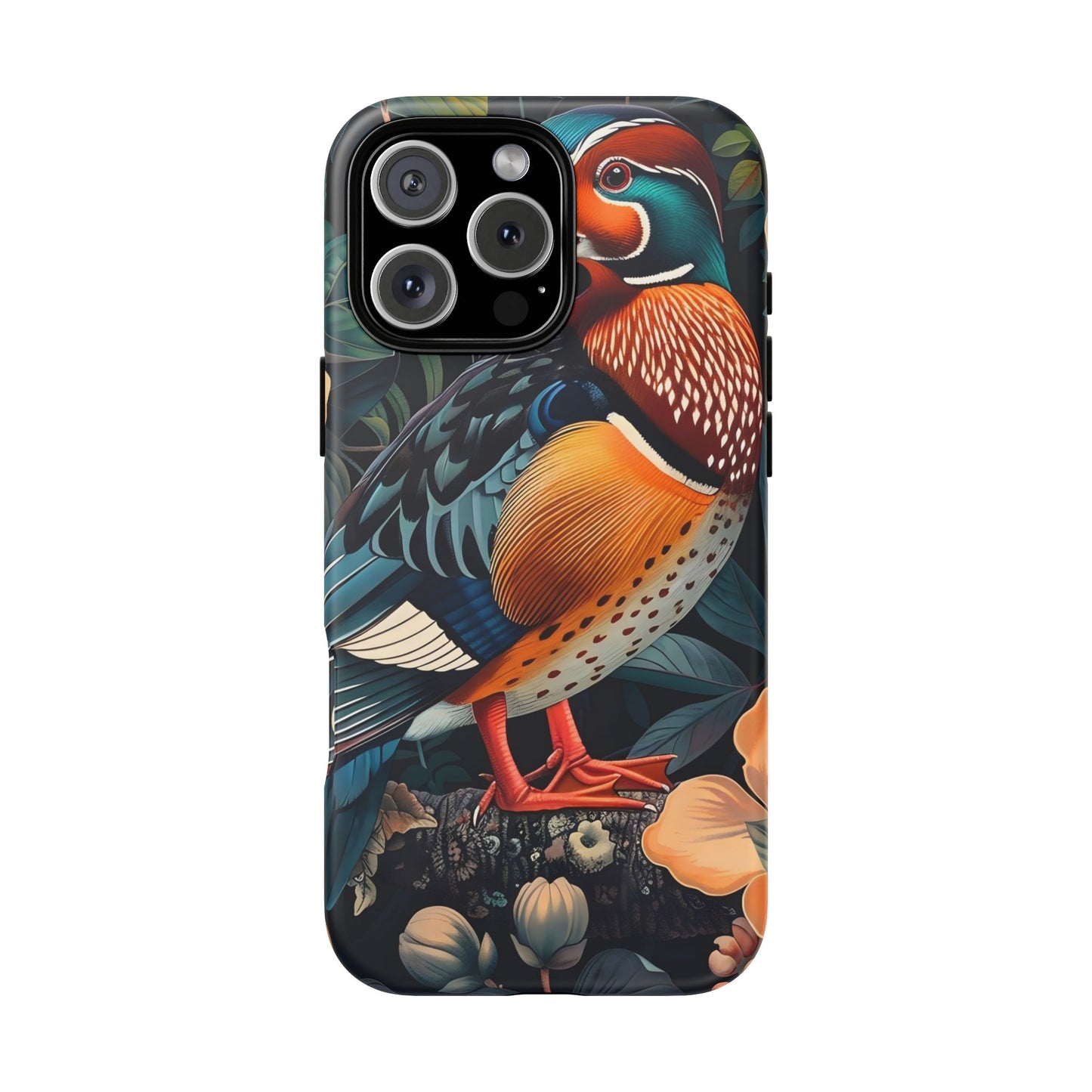 Vibrant Phone Case with Artistic Bird Design, Nature Lover Gift, Wildlife Enthusiast Accessory, Floral Tech Case, Unique Mobile Cover