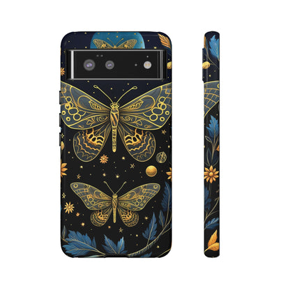 Butterfly Galaxy Phone Case | Tough Cases for Nature Lovers, Unique Phone Covers, Gift for Her, Boho Style, Floral Design