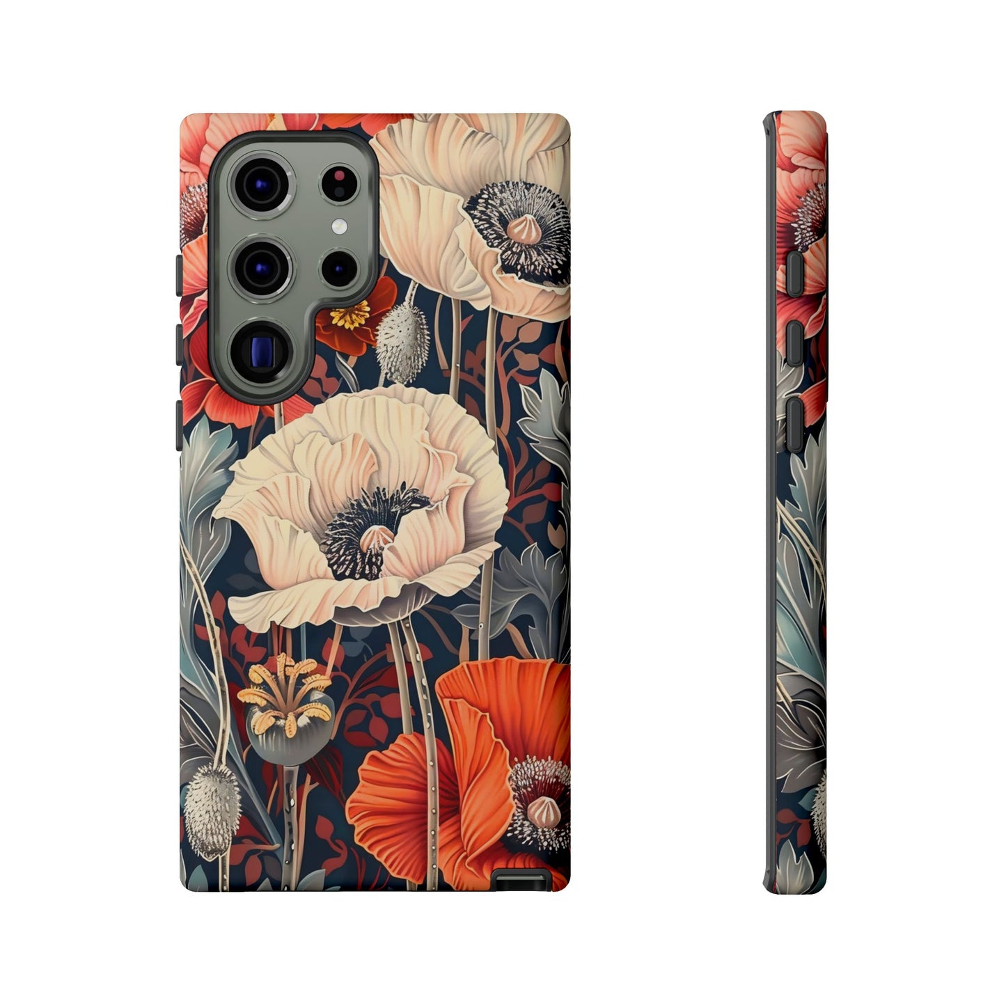 Floral iPhone Case, Tough Phone Cover, Artistic Protection, Flower Design, Unique Gift for Her, Phone Accessory, Trendy Tech