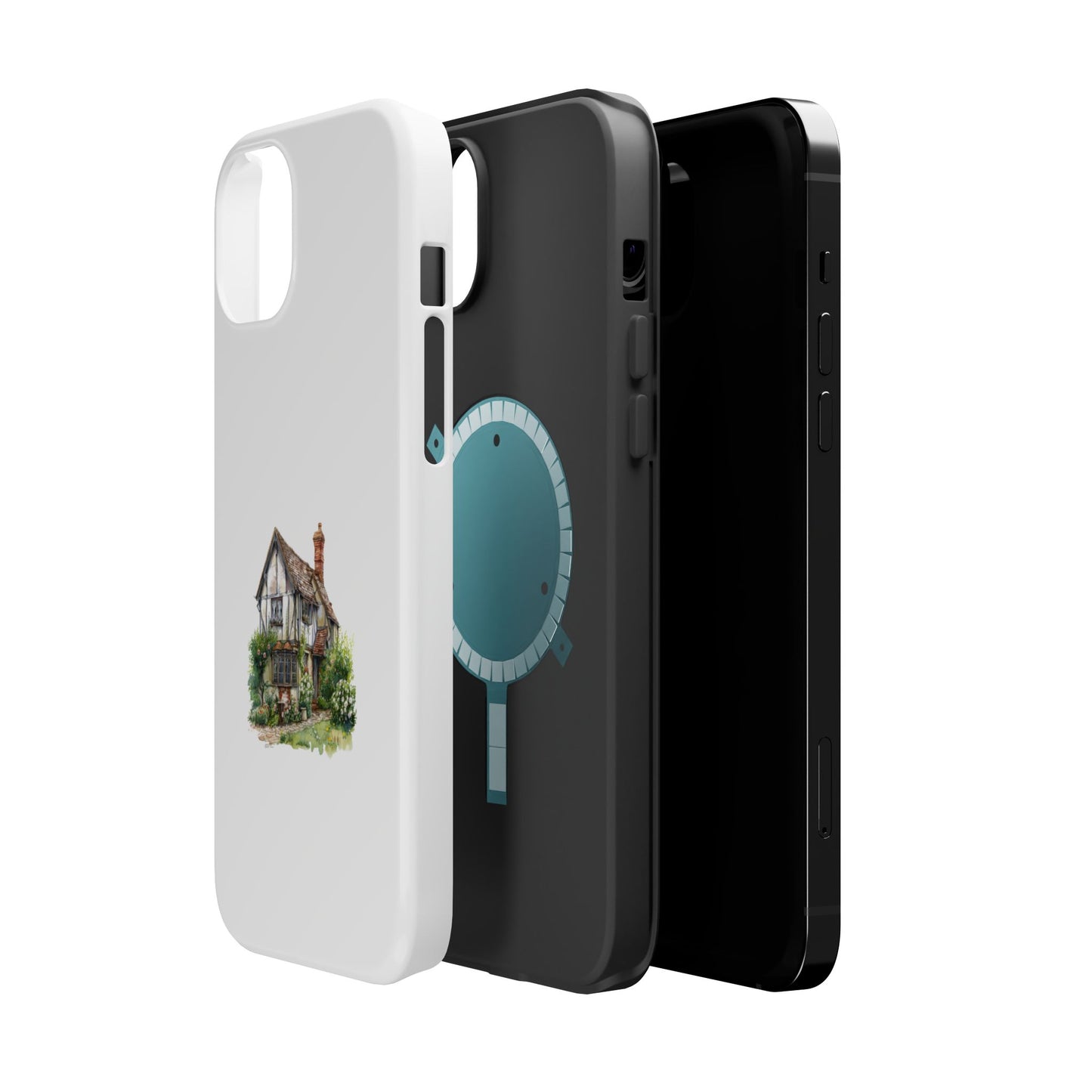 Magnetic Phone Cases, Whimsical Cottage Design, Unique Gift, Phone Accessory, Artful Cases for Nature Lovers, Customized Options