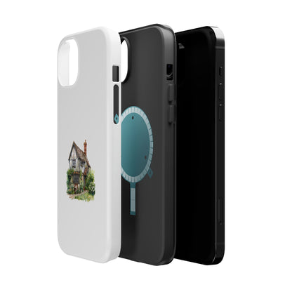 Magnetic Phone Cases, Whimsical Cottage Design, Unique Gift, Phone Accessory, Artful Cases for Nature Lovers, Customized Options