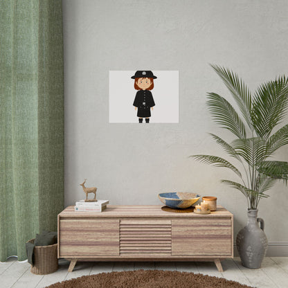 Charming Firefighter Rolled Posters for Kids' Rooms, Playful Wall Art, Fire Safety Decor, Kids' Gifts, Educational Prints