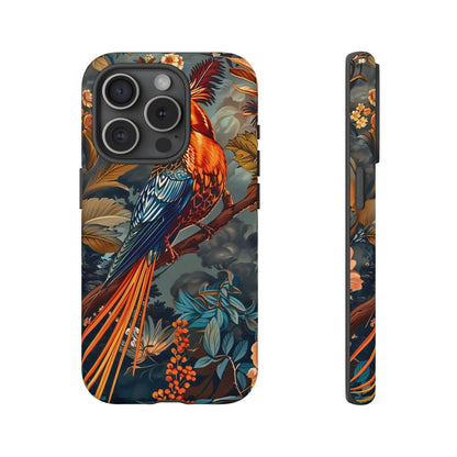 Vibrant Phone Case with Exotic Bird Design, Floral Phone Cover, Tough Case for Nature Lovers, Unique Gift Idea, Phone Accessory, [...]