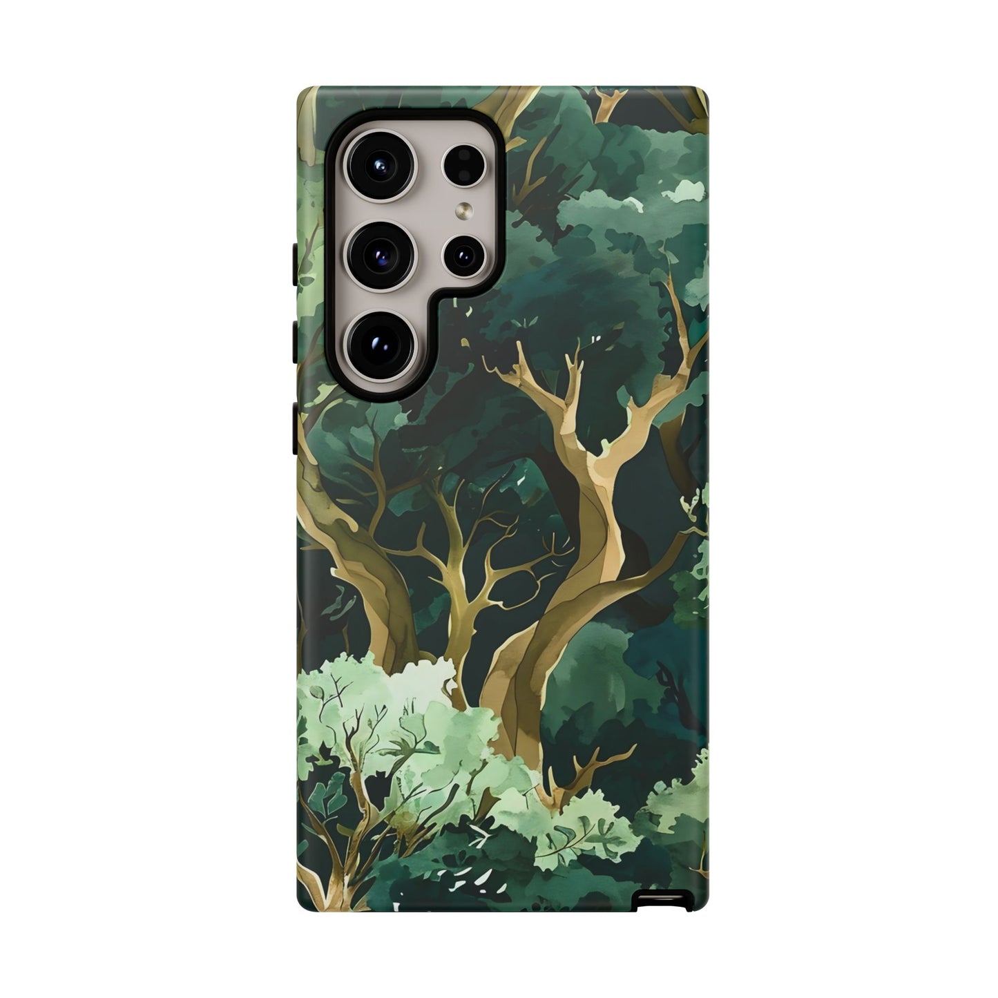 Forest Green Phone Case, Nature-Inspired Tough Cases, Eco-Friendly Gift, Outdoor Lover Accessory, Unique Phone Cover