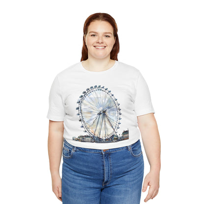 Unisex Jersey Short Sleeve Tee - Iconic London Eye Design