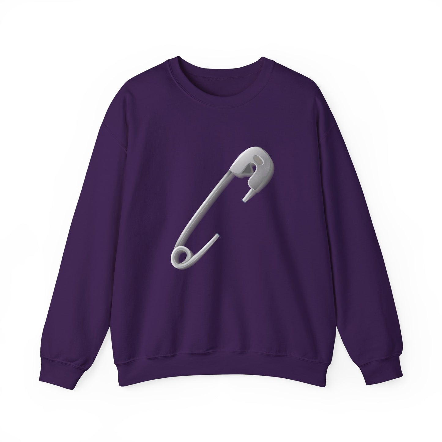 Unisex Heavy Blend™ Crewneck Sweatshirt Classy - Minimalist Safety Pin
