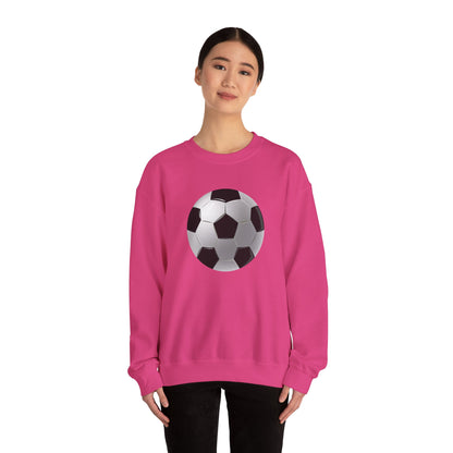 Unisex Heavy Blend™ Crewneck Sweatshirt - Dynamic Football Design - Sports Passion and Energy