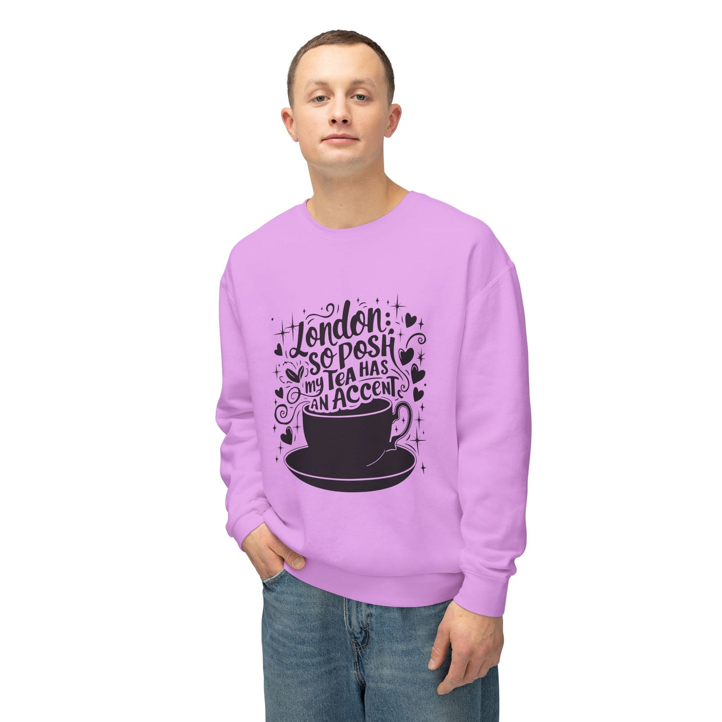 Unisex Lightweight Crewneck Sweatshirt - London's Tea