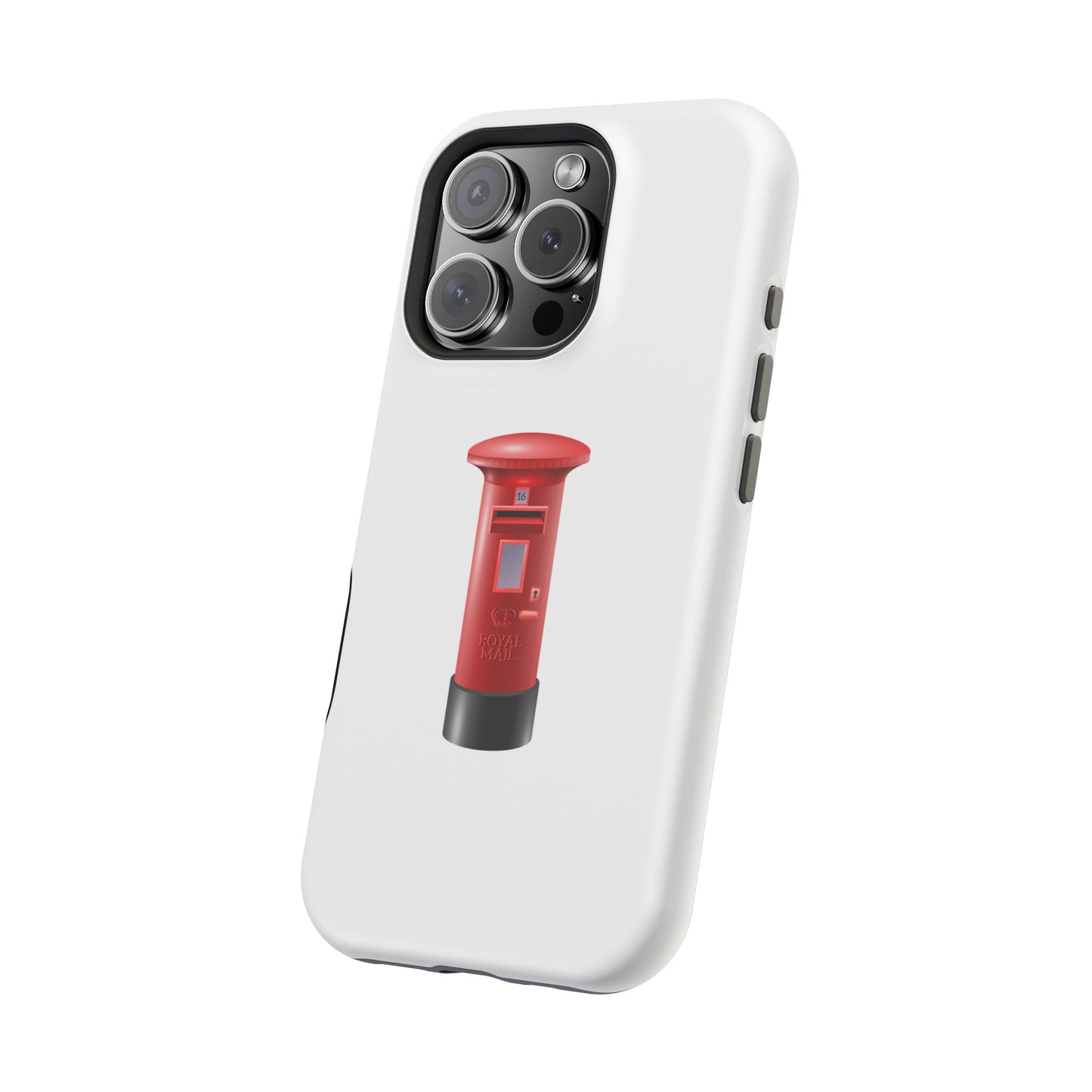 Red Post Box Magnetic Tough Case, Phone Case for Mail Lovers, Unique Gift for Stationery Enthusiasts, Postal Theme iPhone Cover, Fun Gadget