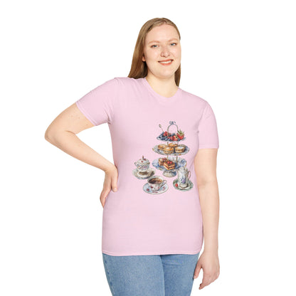 Unisex Softstyle T-Shirt - Palace Plates - A Royal British Breakfast