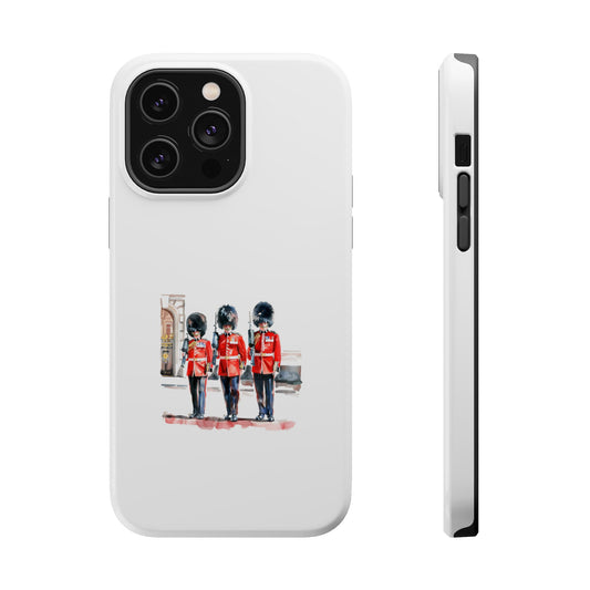 Stylish Magnetic Phone Case with Guards Design, Fun Phone Cover, Unique Gifts for Tech Lovers, Elegant Protection for All Phones