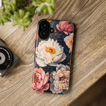 Floral Phone Case, Tough Phone Cover, Flower Design, Unique Gift for Her, Trendy Accessory, Spring Decor