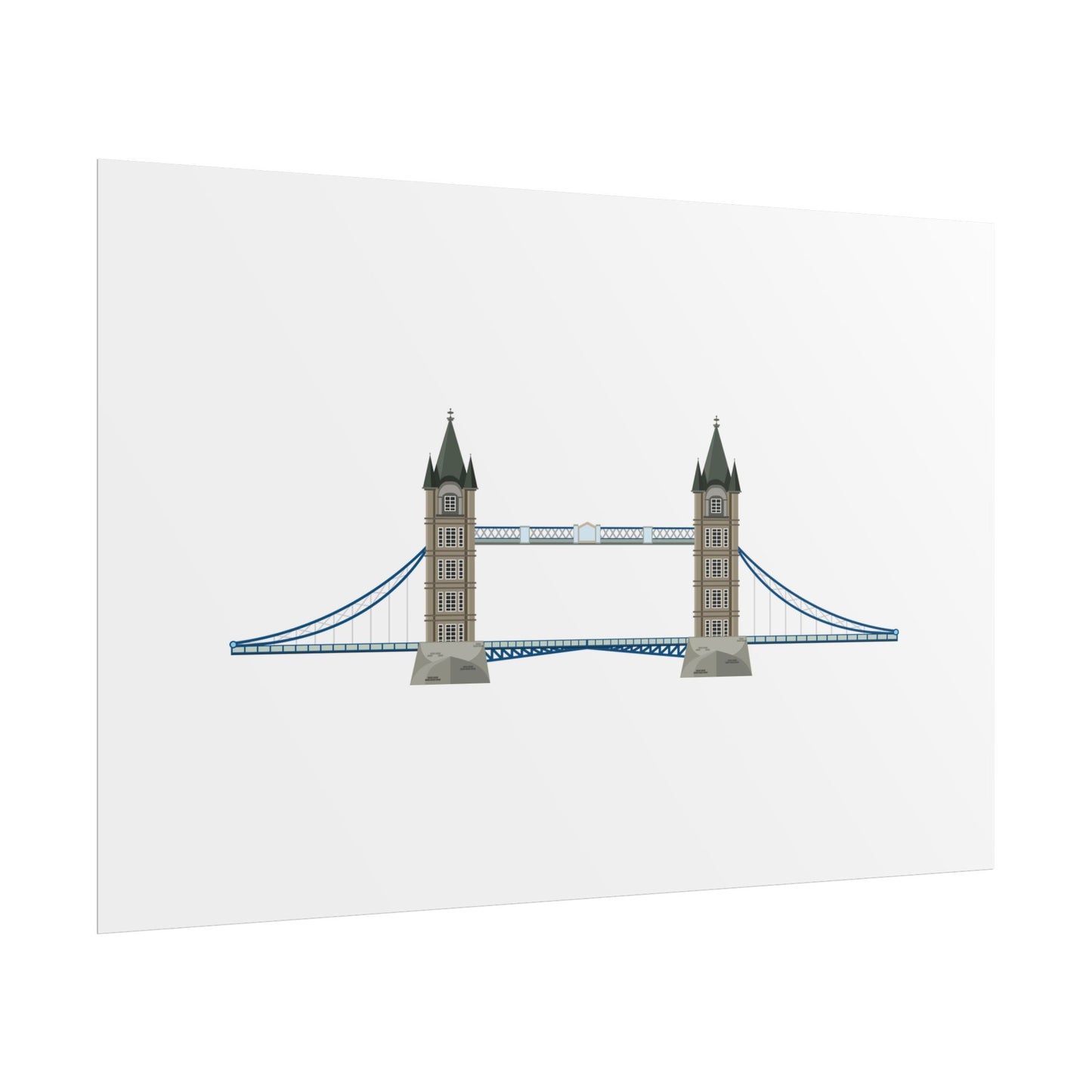 Tower Bridge Rolled Poster, London City Decor, Wall Art, Gift for Travelers, Home Aesthetic, UK Wall Art