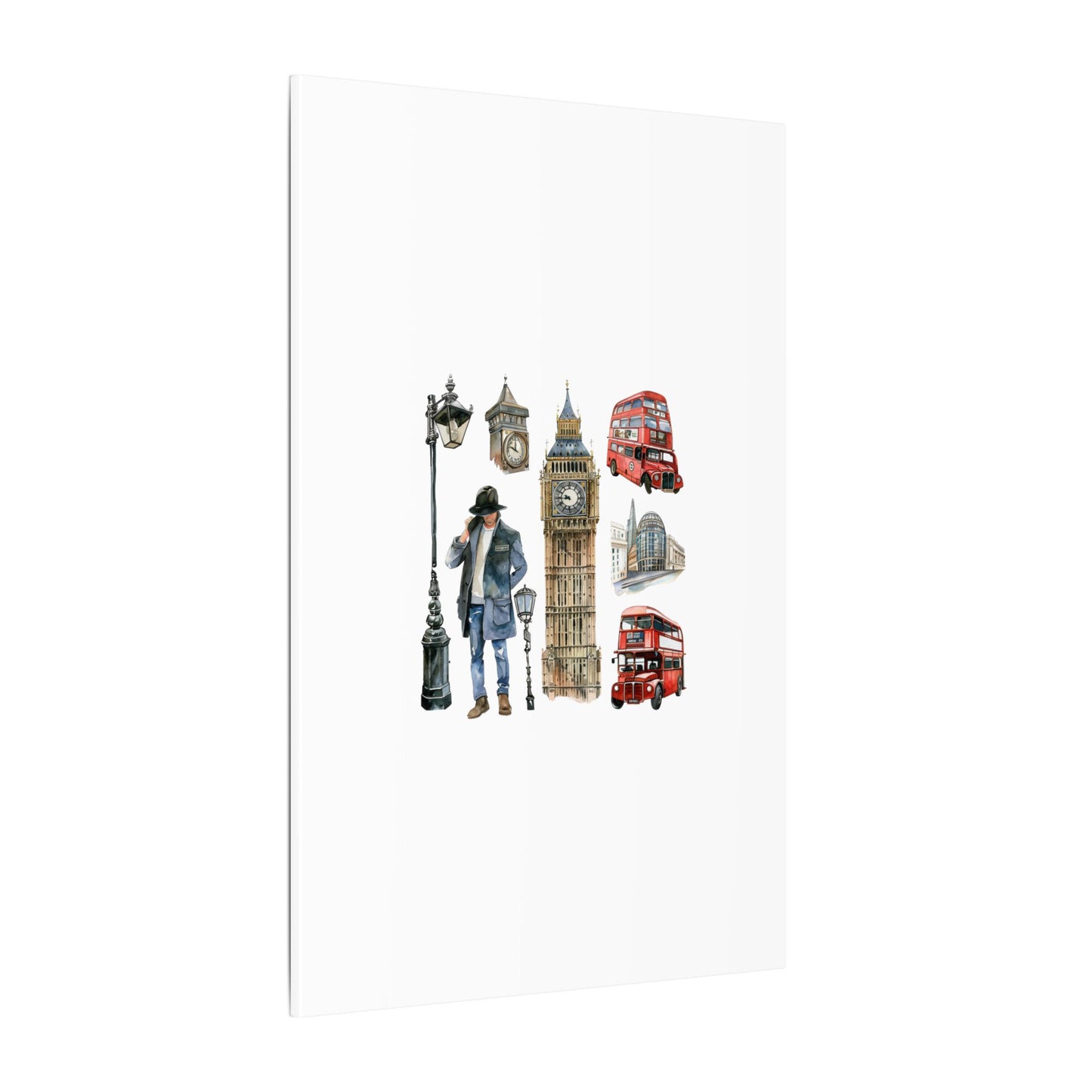 Canvas Art Print, London Skyline, Home Decor, Wall Art, Gift Idea, Travel Memories, Modern Wall Art