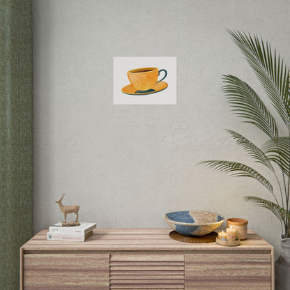 Coffee Lovers Rolled Posters, Cute Coffee Art, Kitchen Decor, Coffee Shop Print, Gift for Coffee Enthusiasts