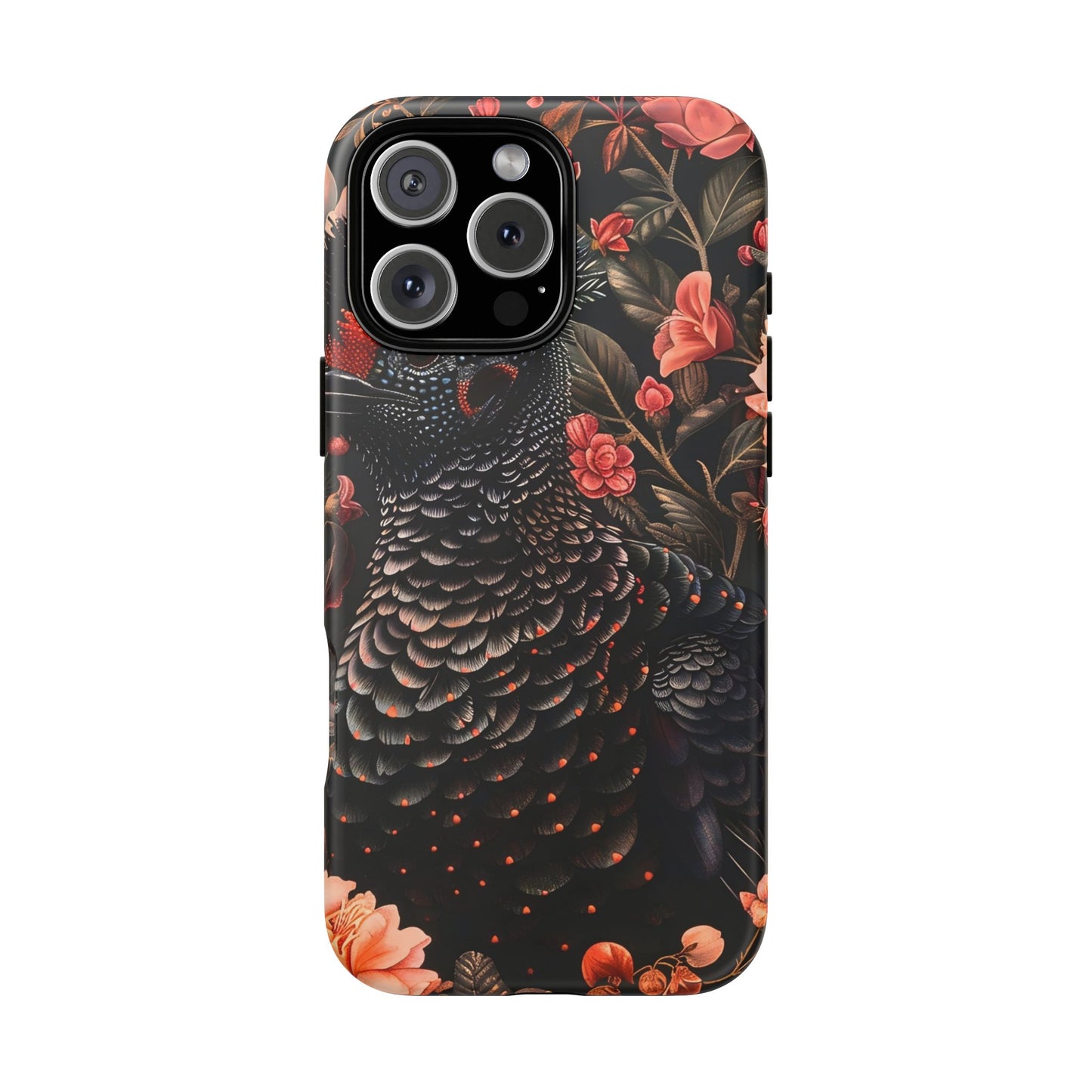 Tough Cases: Floral Design Phone Case, Stylish Protection for Your Phone, Unique Gift for Bird Lovers, Vibrant Floral Art, [...]