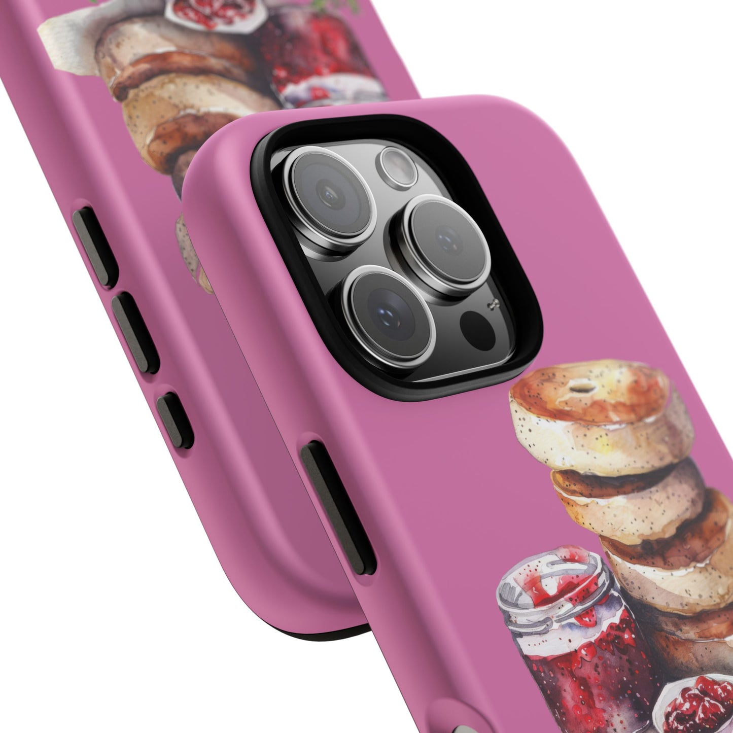 Cute Bagel Phone Case, Tough Cases for Food Lovers, Unique Gifts for Foodies, Phone Accessories for Breakfast Lovers, Fun and Stylish Cases