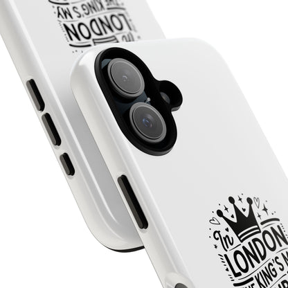 London-Themed Tough Phone Case - Chic & Stylish Protection
