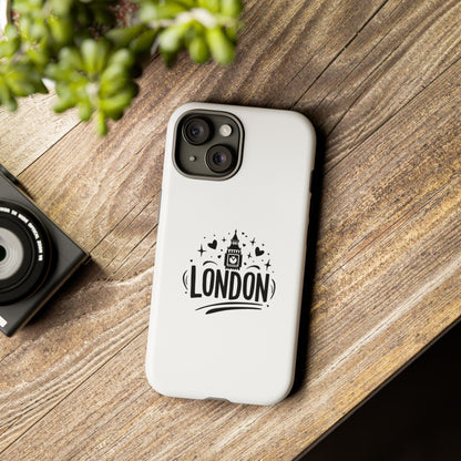 Stylish Phone Case for London Lovers, London Gift, Travel Accessory, Unique Smartphone Case, Cityscape Phone Cover