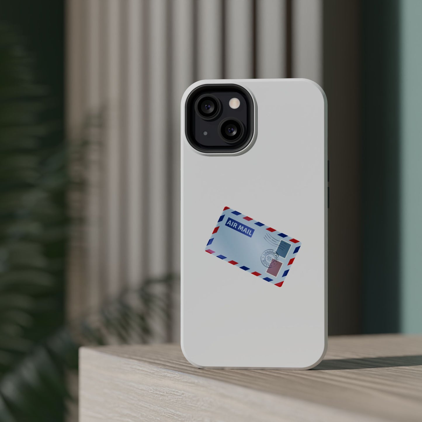 Air Mail Design Magnetic Phone Cases, Custom Phone Cover, Unique Gift for Travelers, Stylish Accessories for Holidays, Fun Phone Cases
