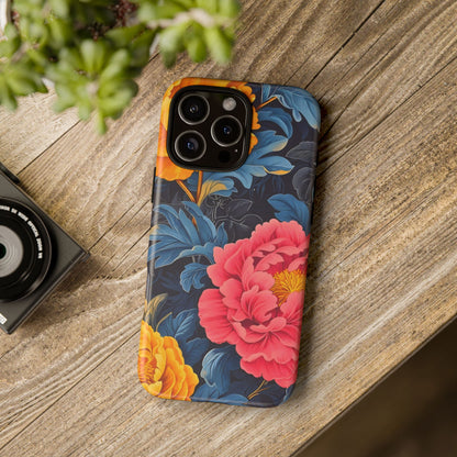 Floral Phone Case, Tough Cases, Stylish Mobile Cover, Gifts for Her, Phone Accessories, Unique Flower Design
