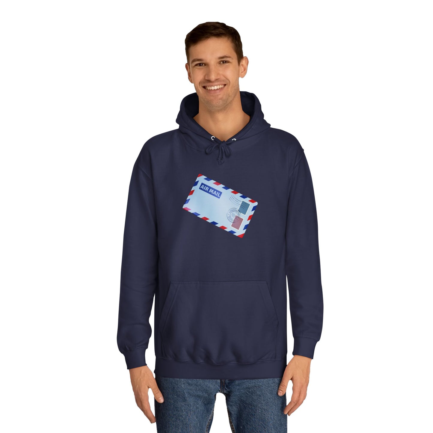 Unisex College Hoodie - Vintage British Air Mail