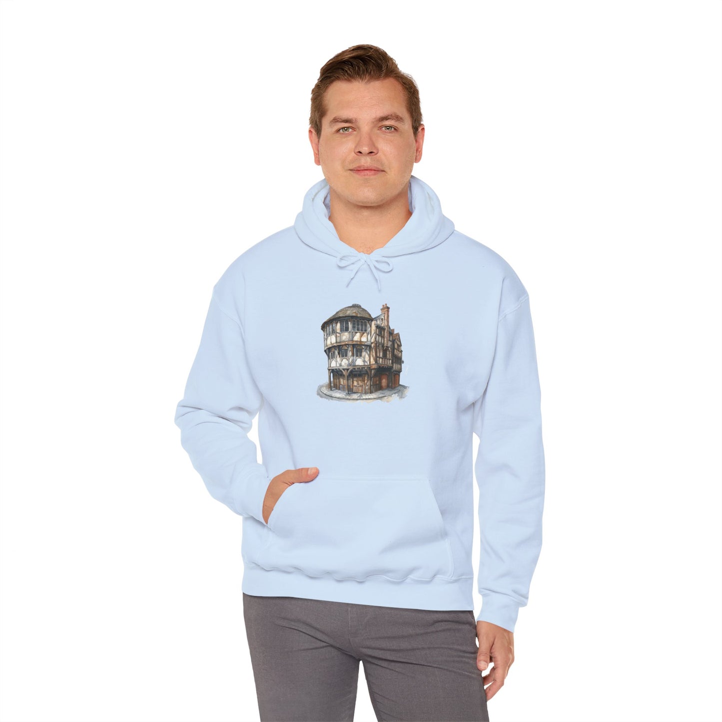 Unisex Heavy Blend™ Hooded Sweatshirt - Cozy British Pub