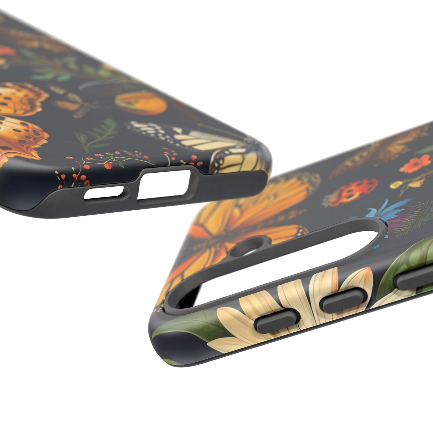 Nature-Inspired Phone Case | Floral Butterfly Design, Tough Phone Cover, Gift for Nature Lovers, Cute Butterfly Case, Home Decor