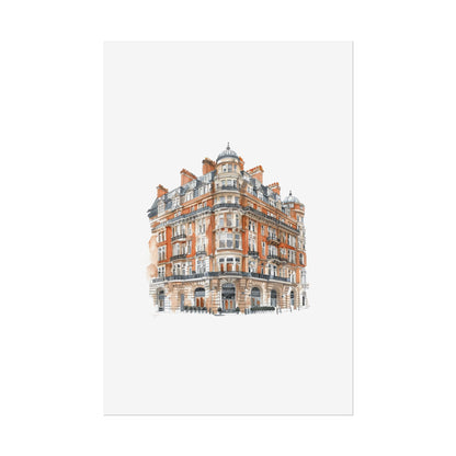 Elegant Architectural Rolled Posters, Art Prints for Home Decor, Gift for Housewarming, Wall Art for Living Room, Unique Art Decor