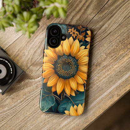 Sunflower Phone Case - Bright Floral Design, Stylish Tough Cover for Sunflower Lovers, Gift for Plant Enthusiasts, Mom Gift, Nature Lovers
