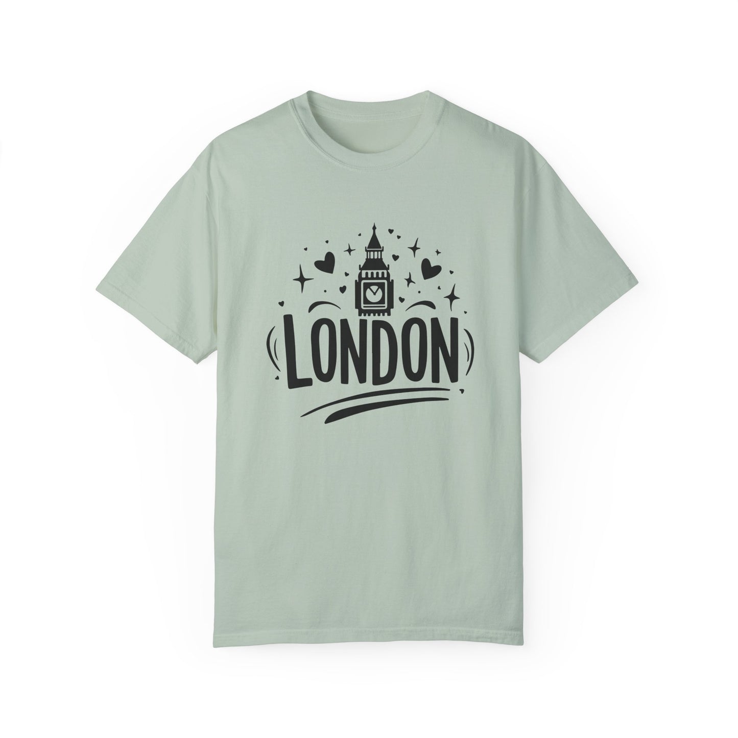 London Aesthetic - Timeless Cityscape Trendy Unisex Garment-Dyed T-shirt