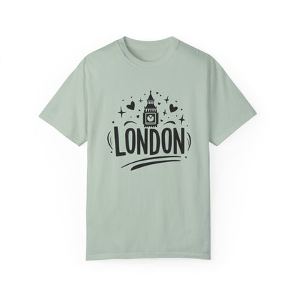 London Aesthetic - Timeless Cityscape Trendy Unisex Garment-Dyed T-shirt