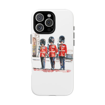 Phone Case with Royal Guard Design, Unique Cell Cover, London Souvenir, Tough Phone Case, Gift for Travelers, Stylish Street Photography