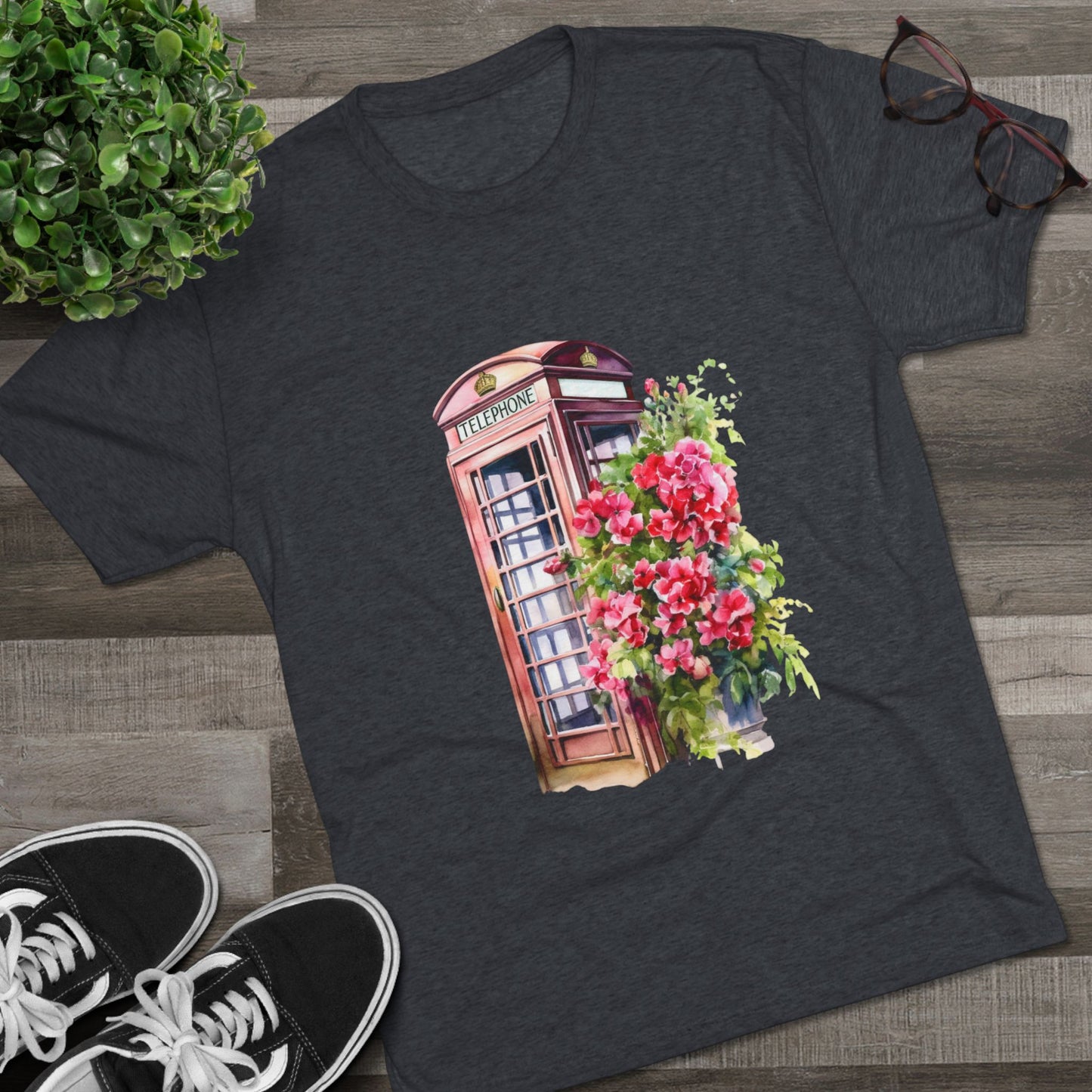 London Aesthetic Trendy Unisex Tri-Blend Crew Tee