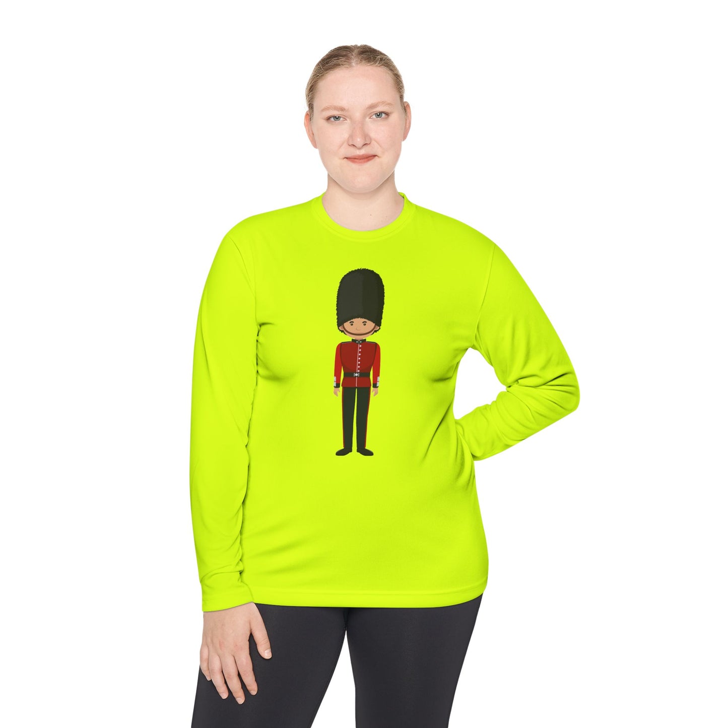 Unisex Lightweight Long Sleeve Tee - Fun Royal Guard Design for Casual Wear