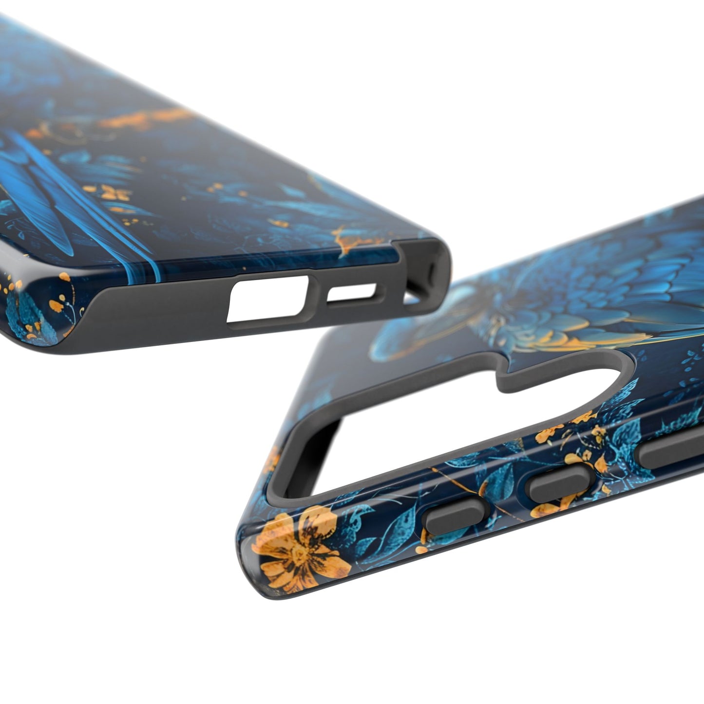 Tough Cases - Vibrant Blue Parrot Phone Case, Tropical Bird Phone Cover, Nature Lover Gift, Eco-Friendly Accessories, Unique Wildlife Decor