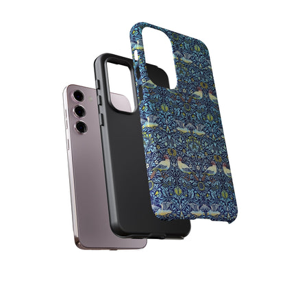 Bird and Floral Pattern Phone Case, Tough Cases, Gift for Nature Lovers, Eco-friendly, Custom Phone Accessories, All-Occasion