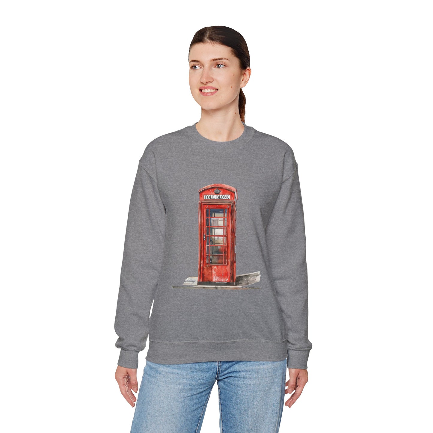 Unisex Heavy Blend™ Crewneck Sweatshirt - Iconic British Public Telephone