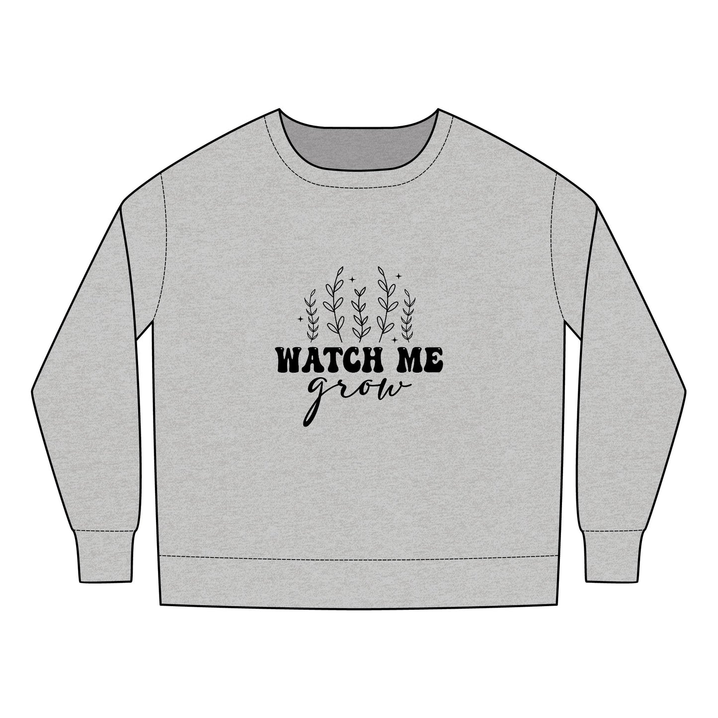 Toddler Sweatshirt - Watch Me Grow Design for Kids