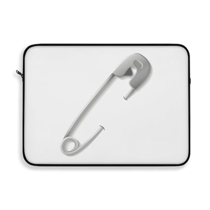 Minimalist Laptop Sleeve with Safety Pin Design, Modern Tech Accessory, Gift for Students, Stylish Protection for Laptops