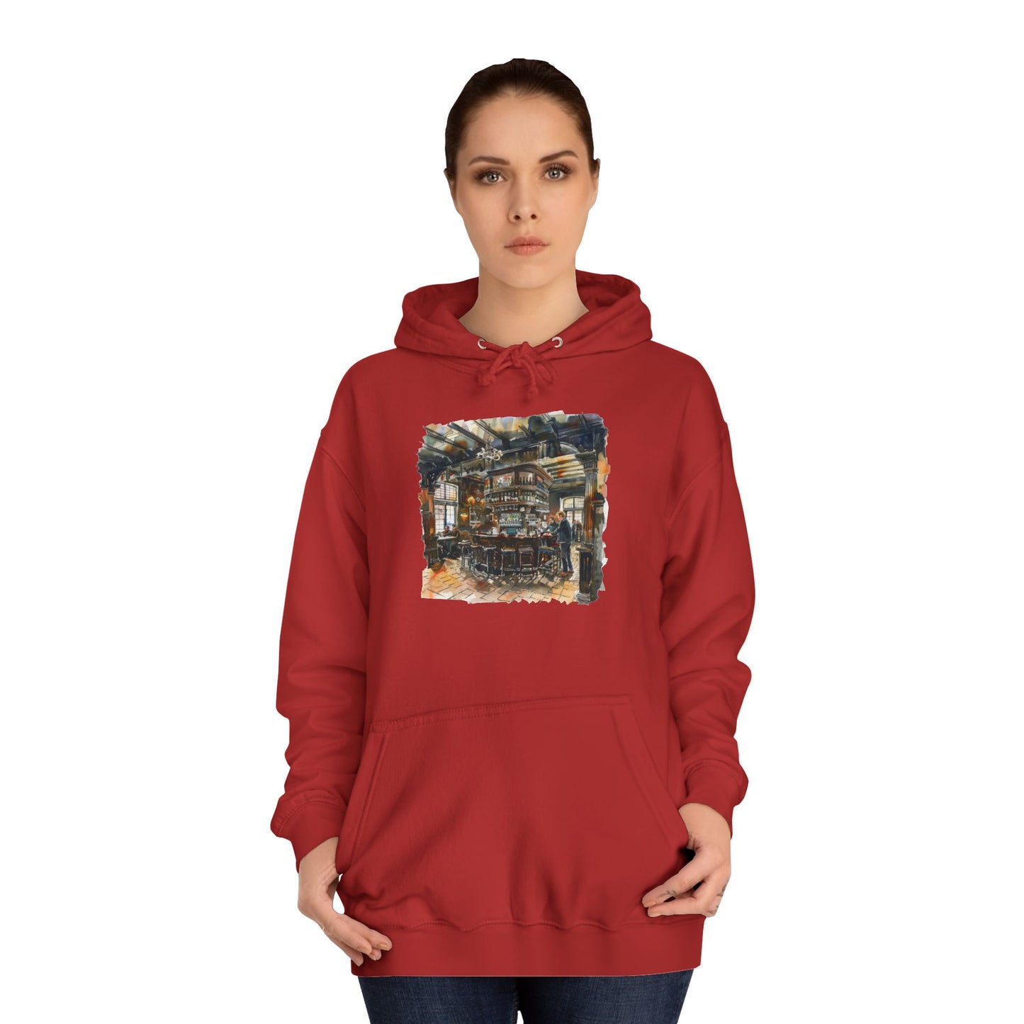Unisex College Hoodie - From Ales to Tales - The British Pub Experience