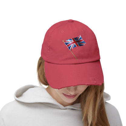 Union Jack Distressed Cap, Casual Cap, Summer Hat, Travel Accessories, Stylish Gifts for Him/Her, Perfect for Festivals