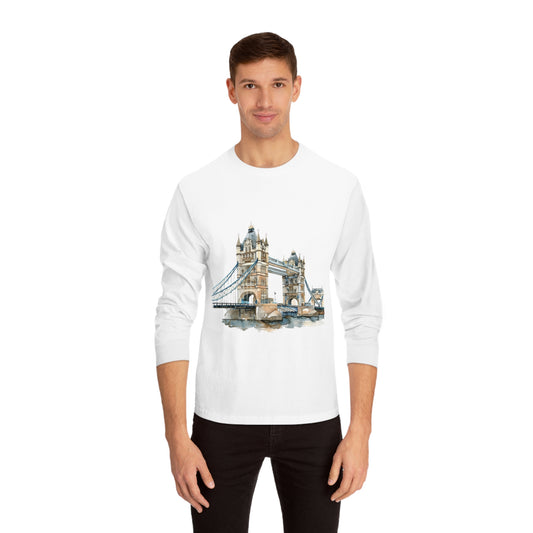 Unisex Classic Long Sleeve T-Shirt - London Bridge - Iconic Landmark and Historical Beauty