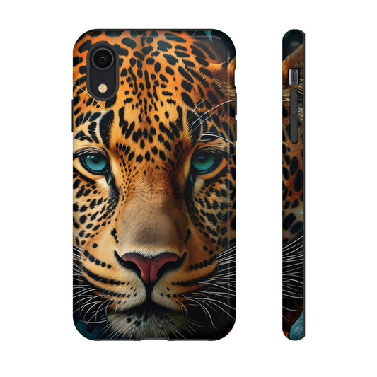 Leopard Print Phone Case, Tough Cases for Animal Lovers, Unique Phone Cover Gift, Stylish Tech Accessory, Wild Animal Art
