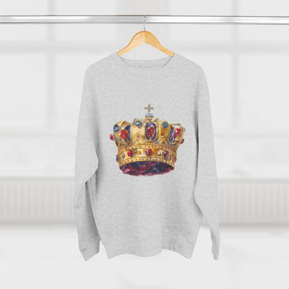 Unisex Crewneck Sweatshirt - Classy British Royal Crown